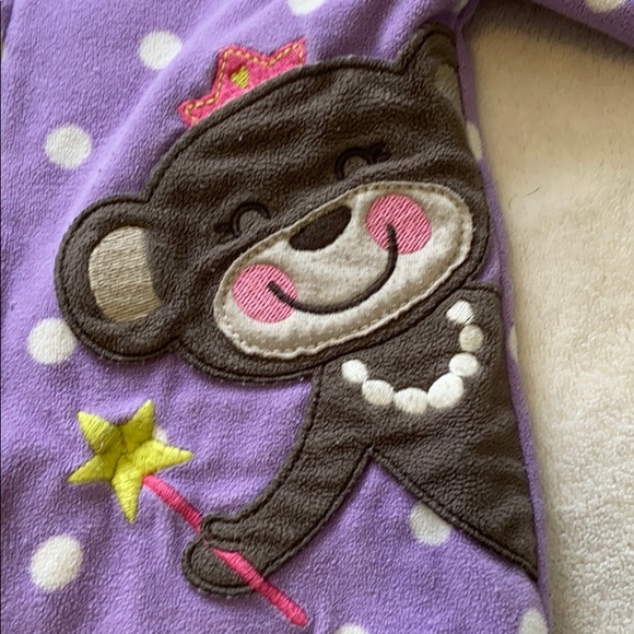 3/$12 SALE Footed Fleece Monkey Pajamas - Picture 3 of 5